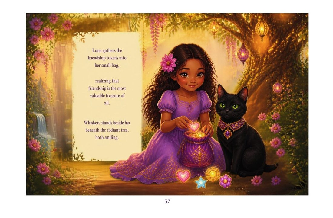 Luna gathers the friendship tokens
